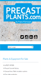 Mobile Screenshot of precastplants.com